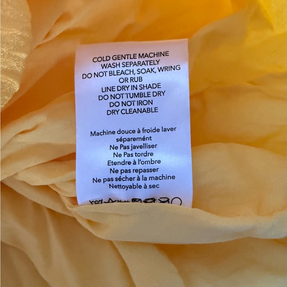 Anthropologie Golden Yellow Smocked Tank Dress - Picture 5 of 5